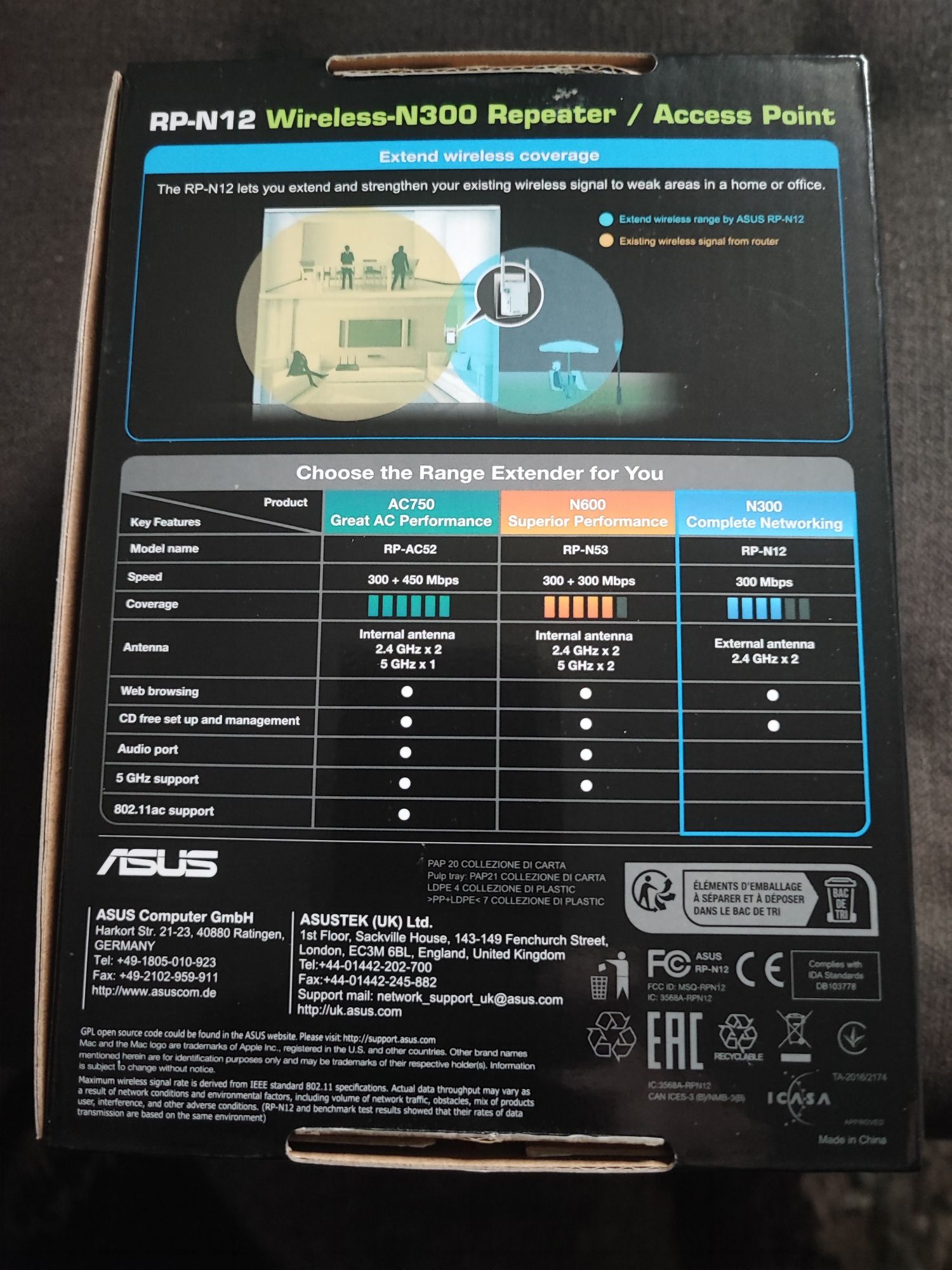 Adapter Wi-Fi ASUS RP-N12
