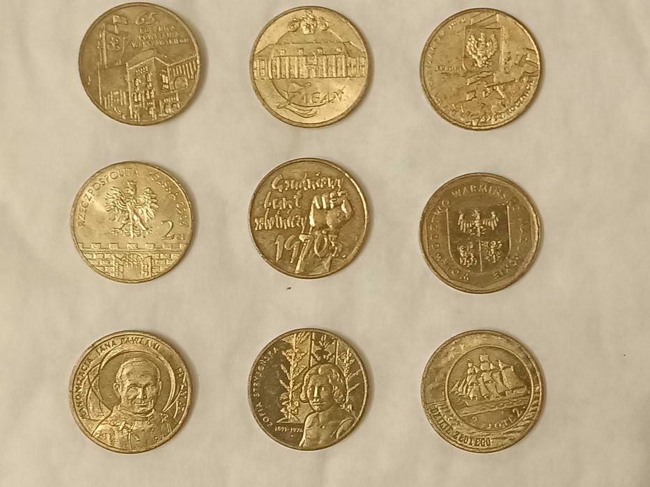 moneta, monety 2 zł, 5 zł kolekcjonerskie, obiegowe, zestawy