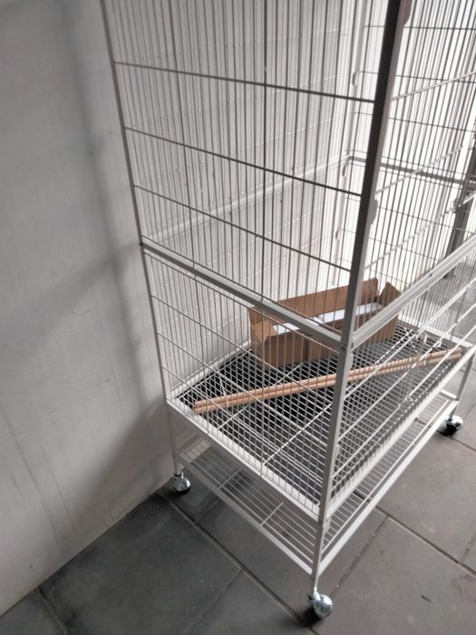Klatka woliera na kółkach na papugi faliste nimfy zeberki kanarki