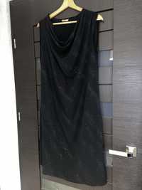 Czarna, brokatowa sukienka Deni