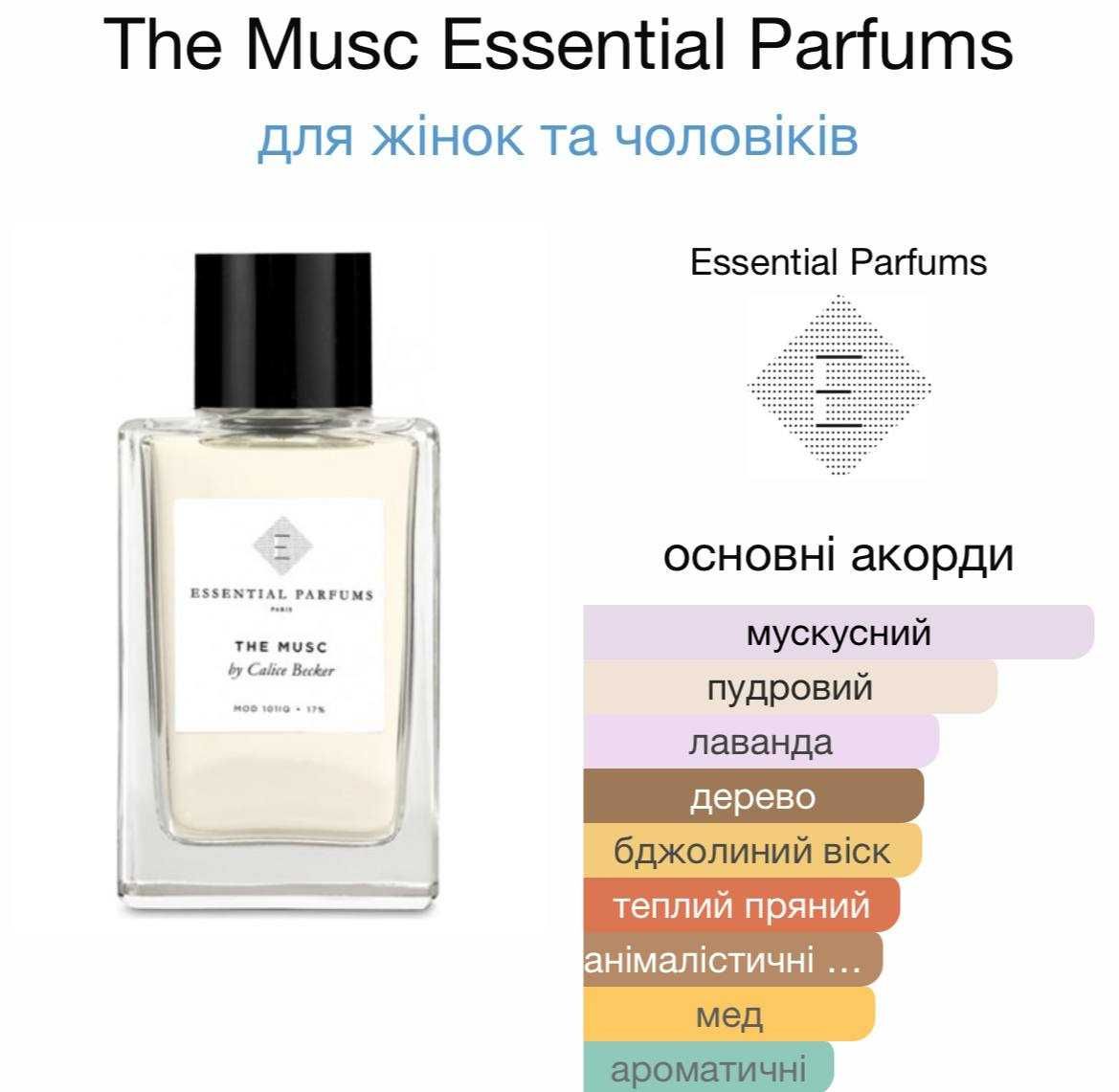Розпив Essential Parfums Bois Imperial, The Musc. Распив парюфмерии!
