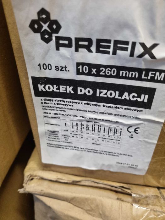 PREFIX kołek do izolacji trzpień stalowy