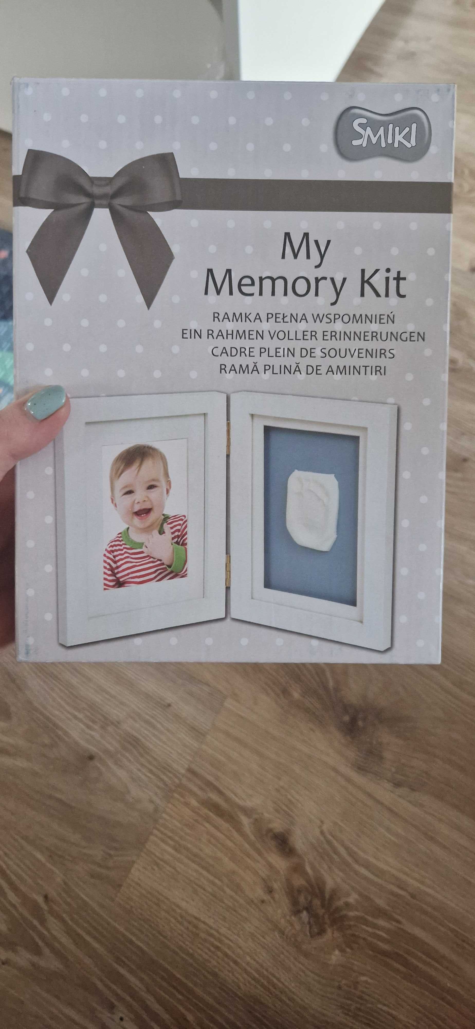 Memory kit nowy odlew gipsowy dziecka ramka stópka rączka zdjęcia
