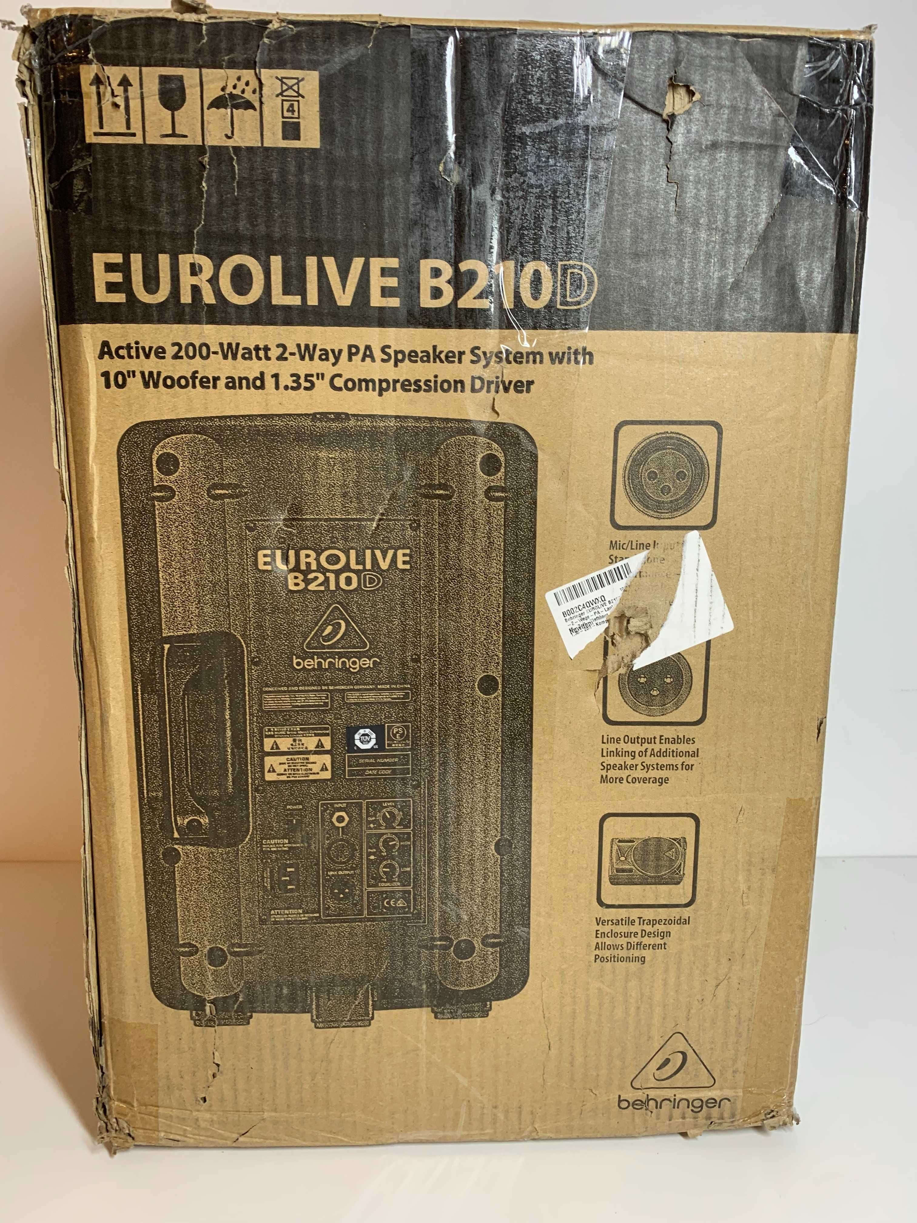 Behringer B210D kolumna aktywna 200W głośnik niskotonowy 10"