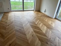 Podłoga Jodełka Francuska Dąb Rustic 15x100x600mm, Olej UVx2 Naturalny