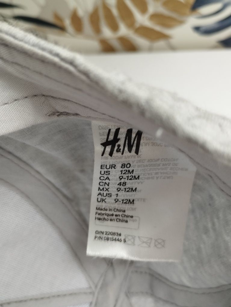 Czapka z daszkiem h &m szara