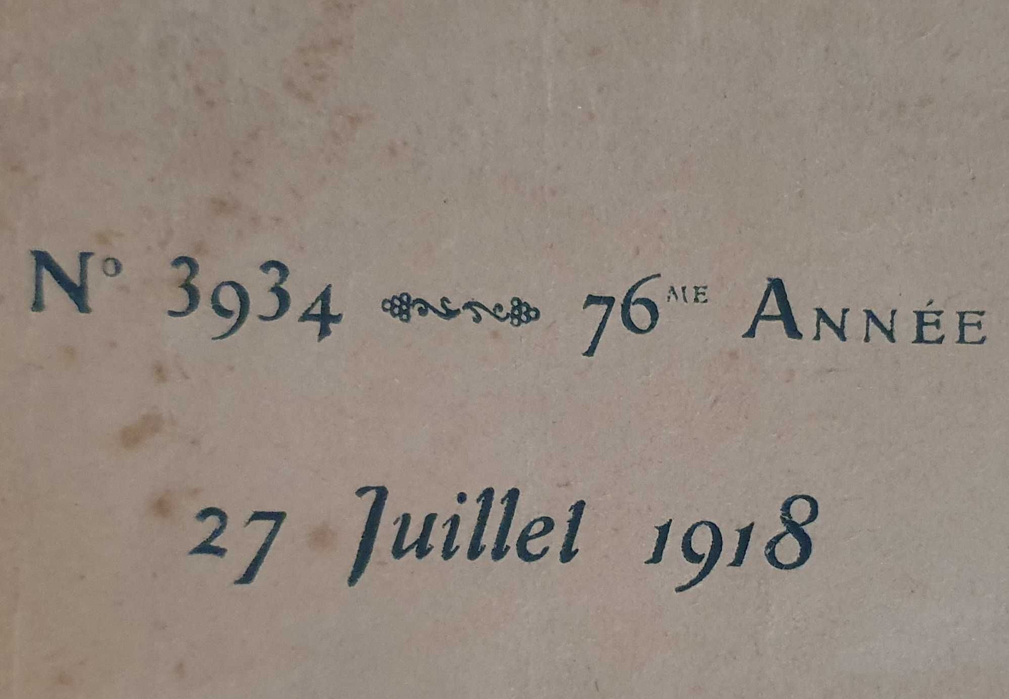 Jornal - Journal Universel L'Illustration nr. 3934 - Paris - 1918