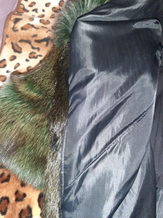 Шуба нутрия с песцом