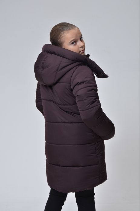 Зимова куртка пальто пуховик для дівчинки 134, 140, 146 см