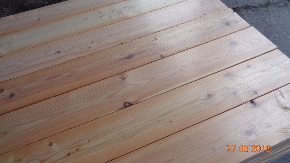 Deska Tarasowa ryflowana 24 x142 mm Modrzew SYBERYJSKI KL.A/B