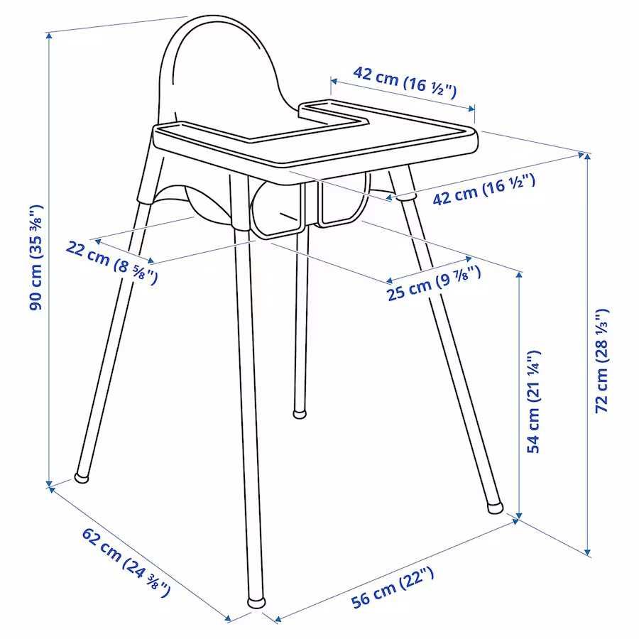 Ikea Antilop krzesełko do karmienia + tacka