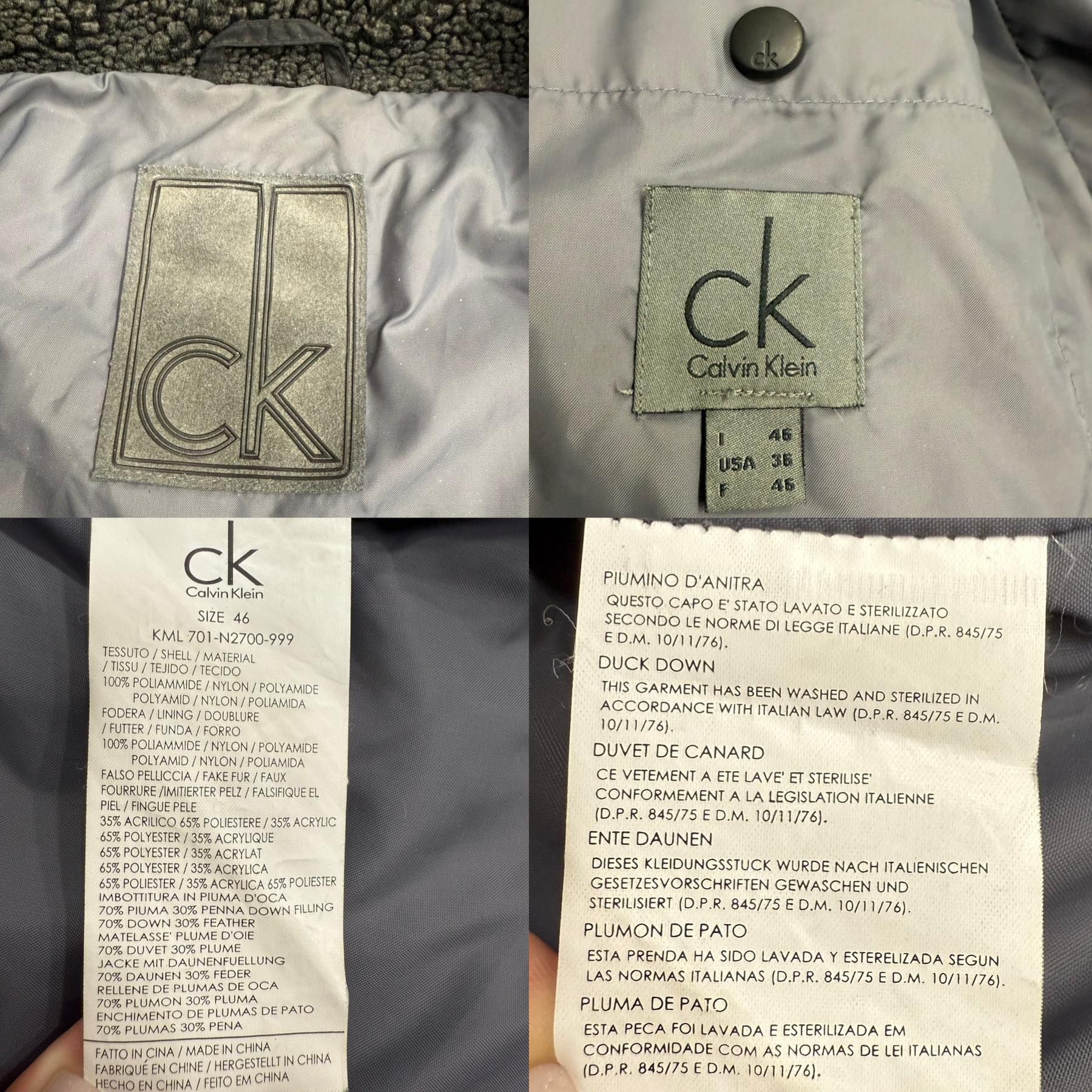 Куртка Calvin Klein . Мужская куртка .
