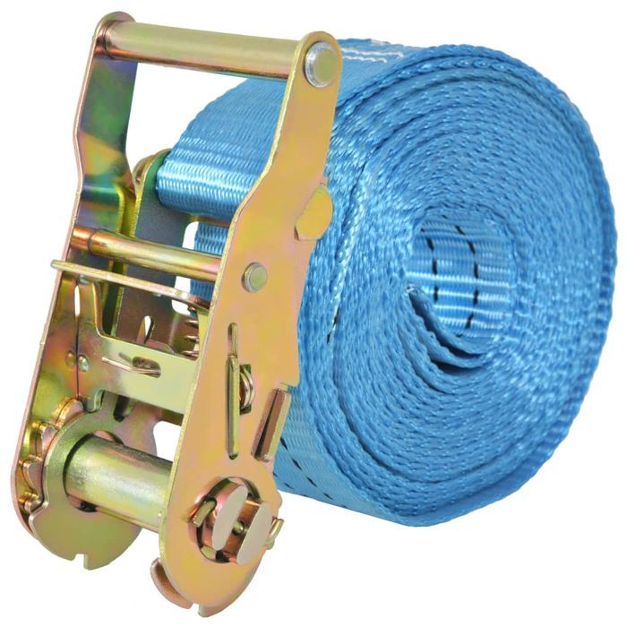 Vidaxl Taśmy Mocujące Z Napinaczami, 4 Szt., 2 T, 6M X 38Mm, Niebieski