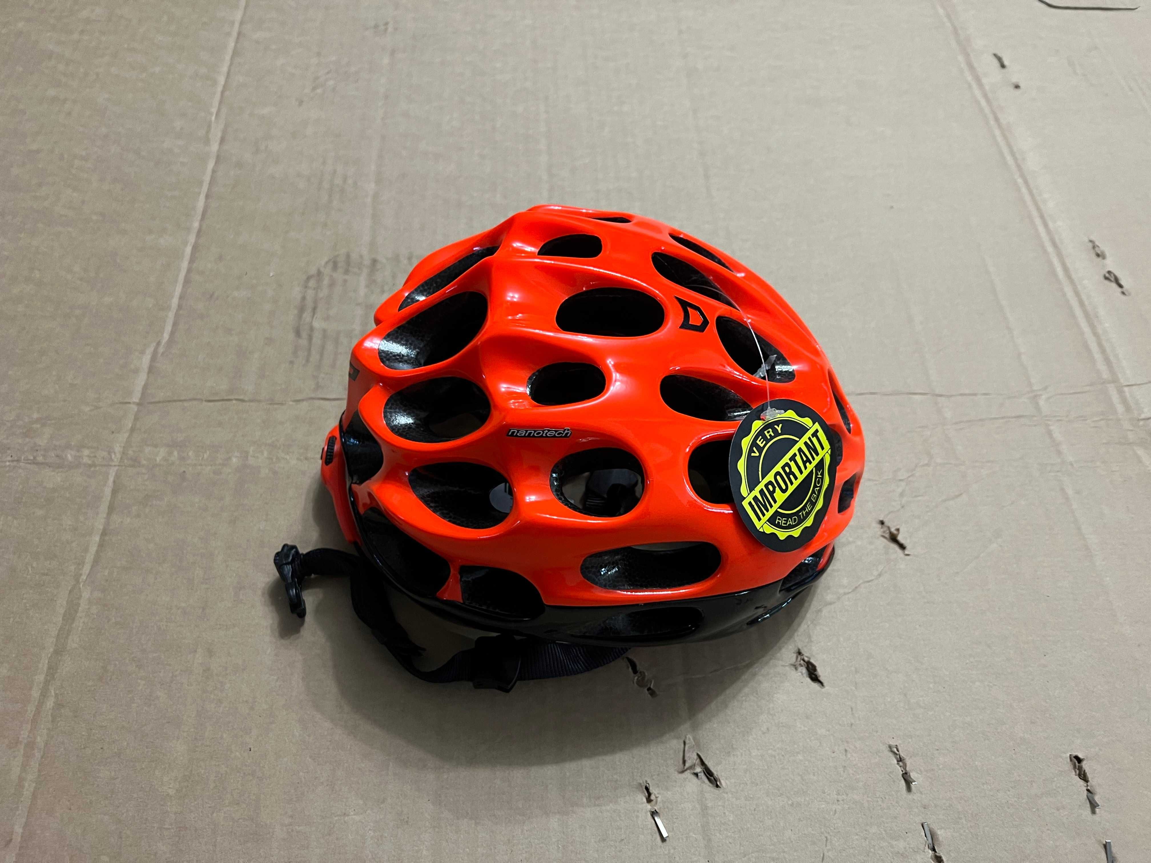 Kask Rowerowy CATLIKE MIXINO Rozmiar SM 52-54cm Szosowy BLACK - ORANGE