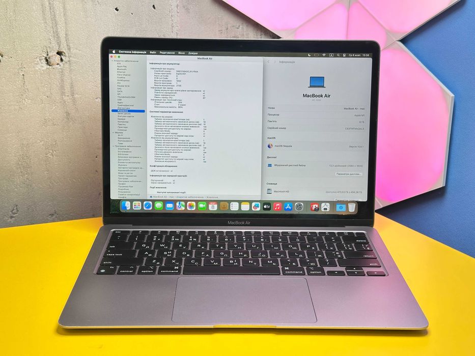 Ноутбук Apple MacBook Air 13" Space Gray MGN73(107142) Б/У З ГАРАНТІЄЮ