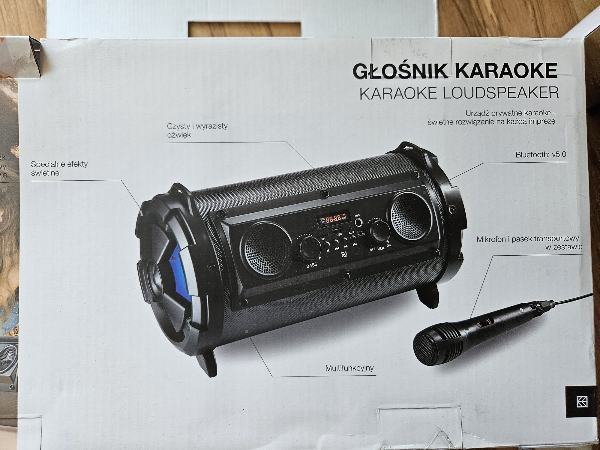 Glosnik karaoke +radio+bluetooth