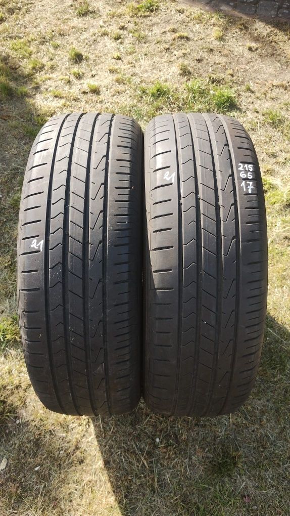 Opony letnie Hankook 215/65/17 99V 2021r około 5.6mm bierznik