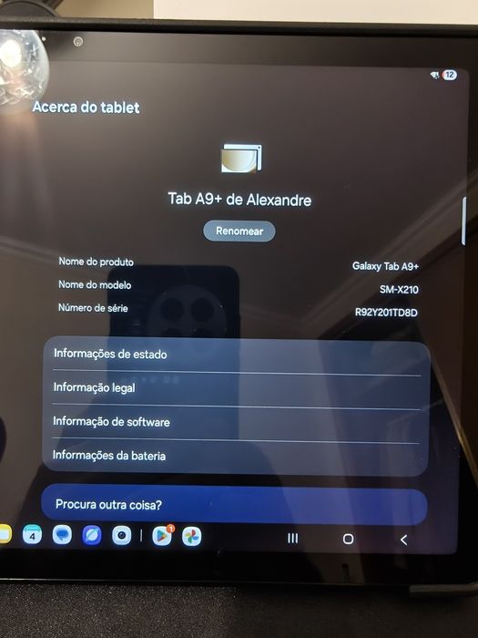 tablet samsung galaxy tab a9+ 11 8GB/128gb wi-fi (graphite)