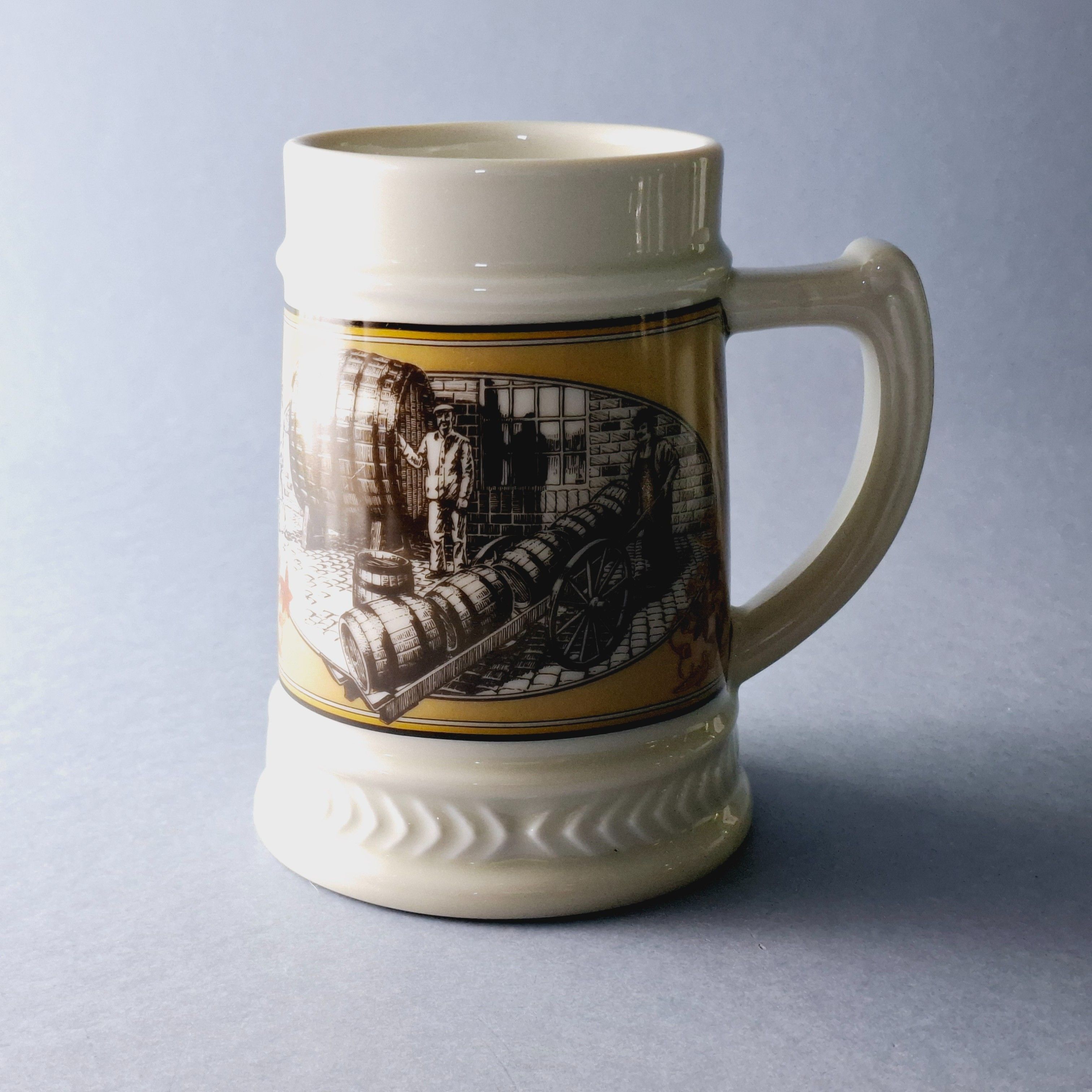 1986 piękny kufel porcelanowy beczki piwo maisel's