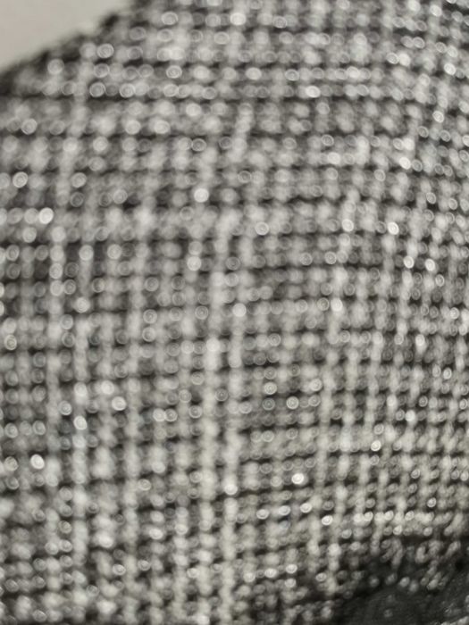 Vestido cinzento brilhante com renda preta, para Natal, Tamanho S