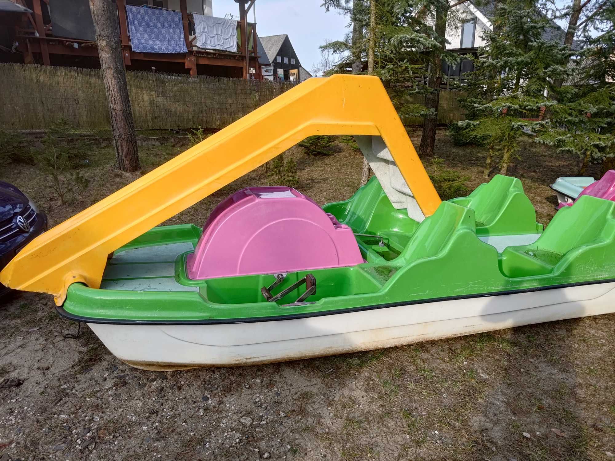 Rower wodny + zjezdzalnia Rowerki wodne Bartos 4 osoby+2 dzieci