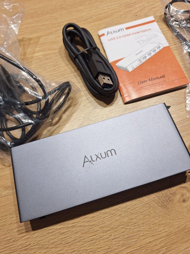 Axum USB 3.0 HDMI KVM Switch – przełącznik 2 w 1 dla dwóch komputerów