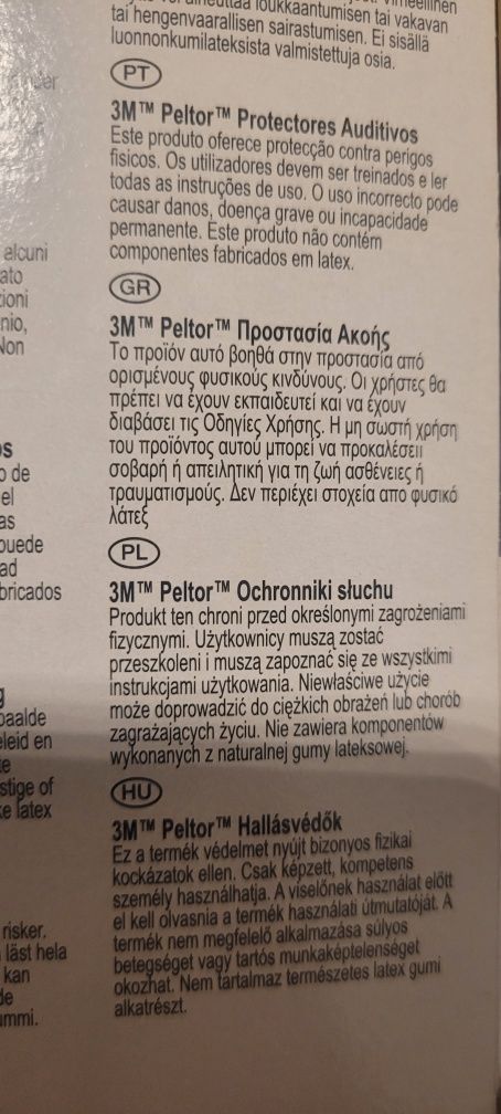 Ochronniki słuchu 3M Peltor Optime 1 nowe!