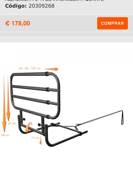 Grade de cama - Barandills Pivot Rail