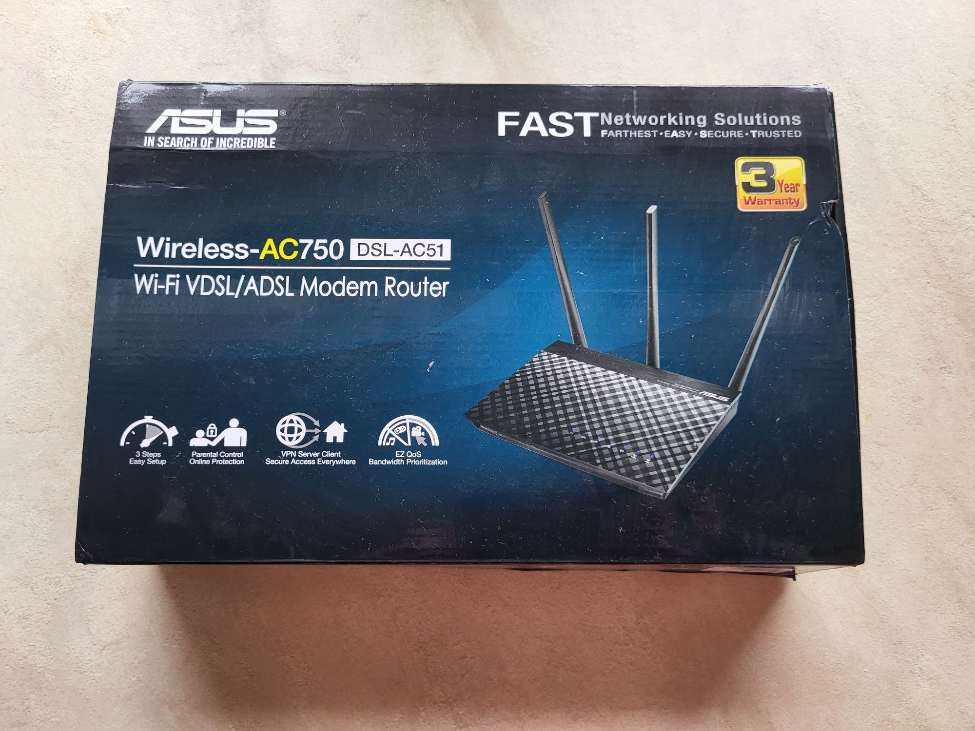 Modem ADSL marki asus