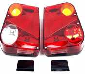 Lampy tylne do przyczepy lawety + wiązka instalacja 12m 13PIN