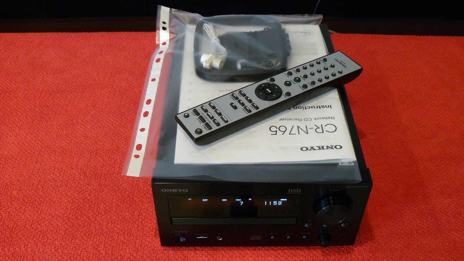 ONKYO CR-N765 Amplituner Stereo CD NET DLNA USB Hi-Res DSD FLAC