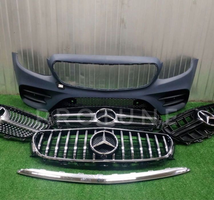 Бампер передний AMG решетка радиатора W213 E63 GT Diamond
