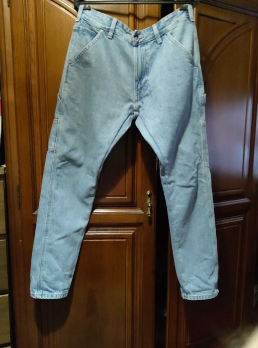 Calças de ganga Zara carpinteiro