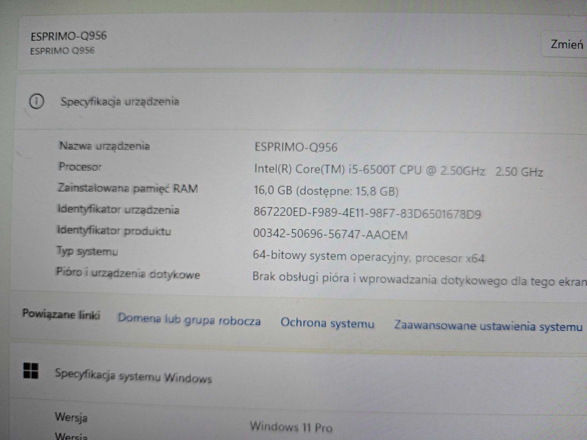 Fujitsu Esprimo Q956 mini PC