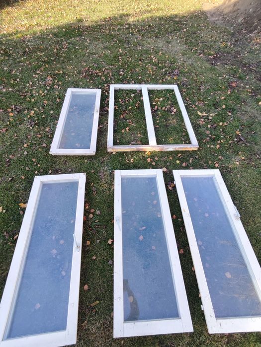 Okno drewniane  z demontażu 117x145