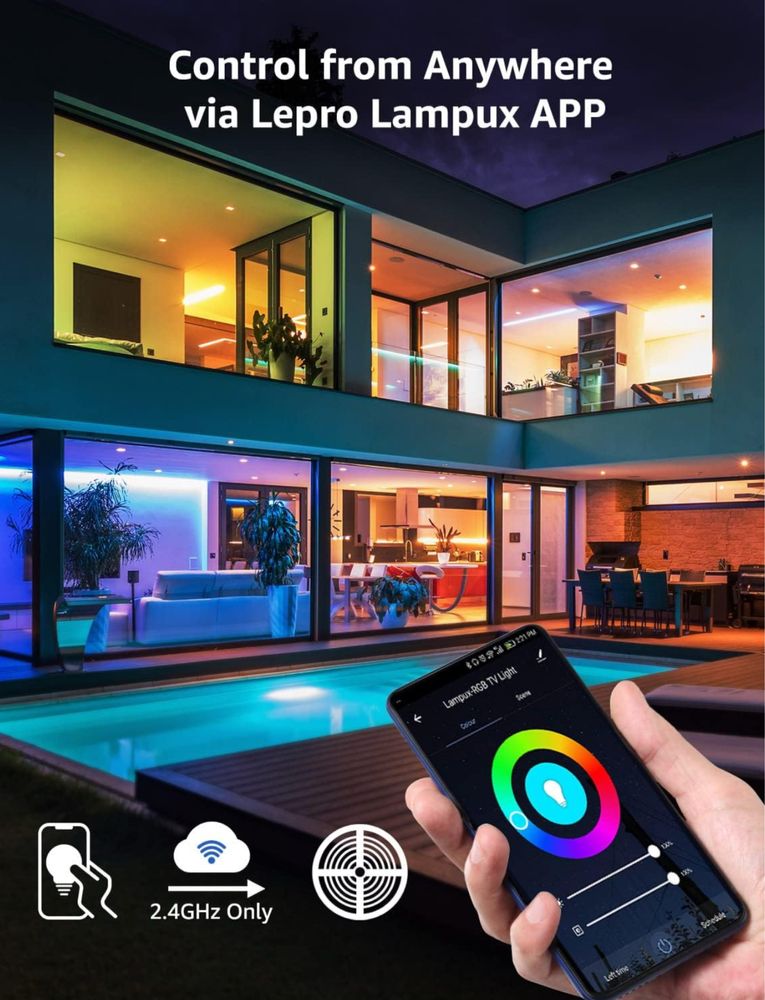 Lepro Taśma LED Smart LED 5 m WiFi
