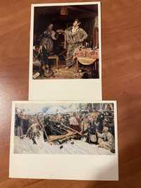 Pocztówki obraz Fedotow i Surikow