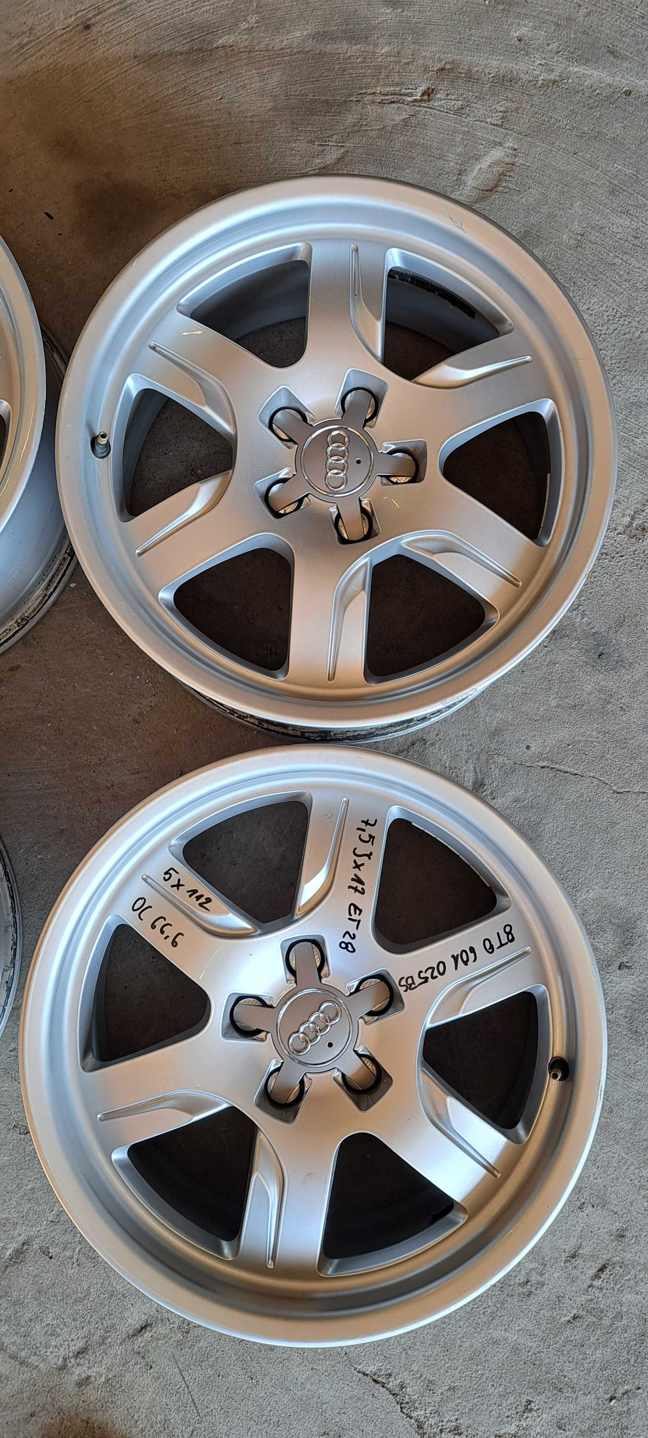 Felgi aluminiowe 7,5jx17 et28 5x112 8T0 Audi