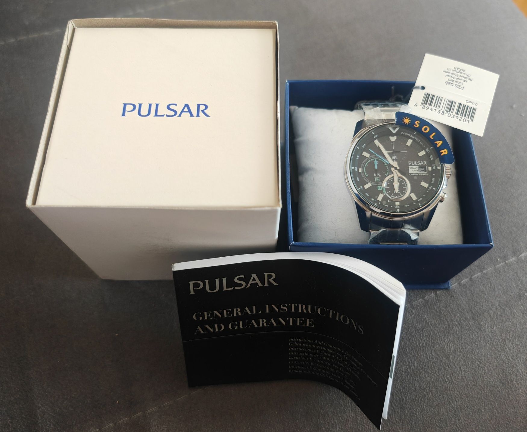 Pulsar Solar PZ6025X1 Chronograph WR100