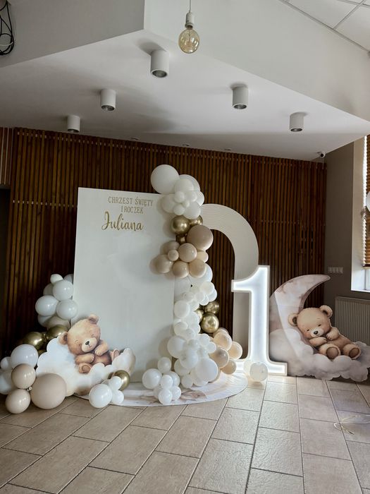 Ścianka balonowa na urodziny, chrzest,