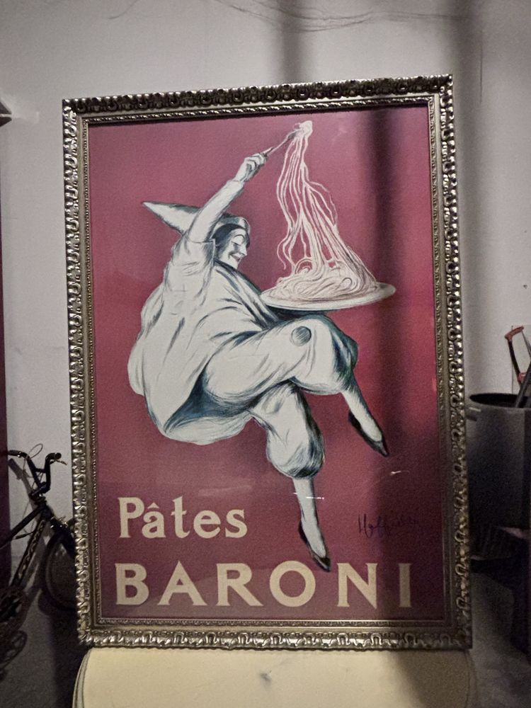 Moldura grande com poster vintage