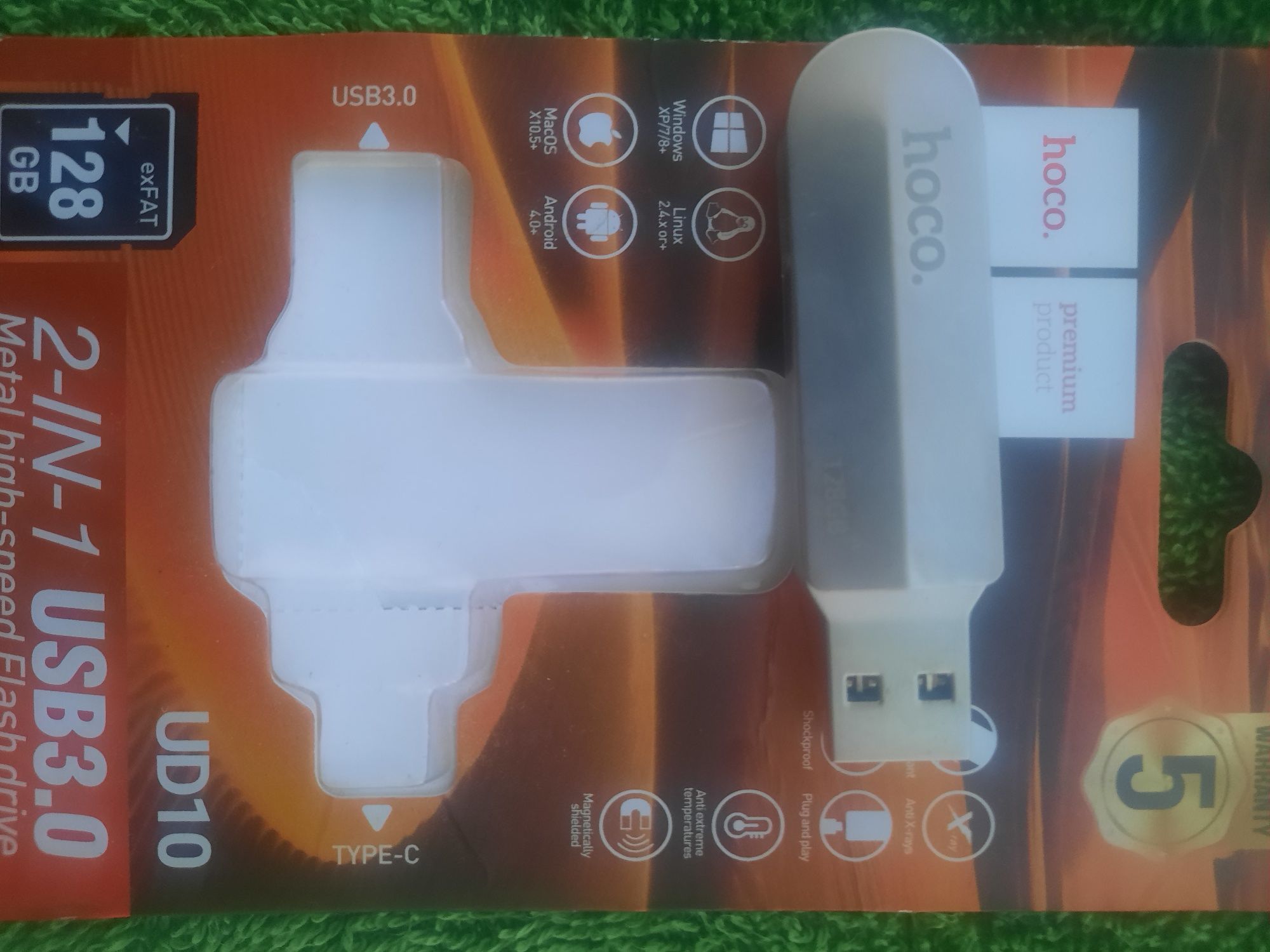 USB Флешка Hoco UD10 2in1 USB 3.0 Type-C 128GB