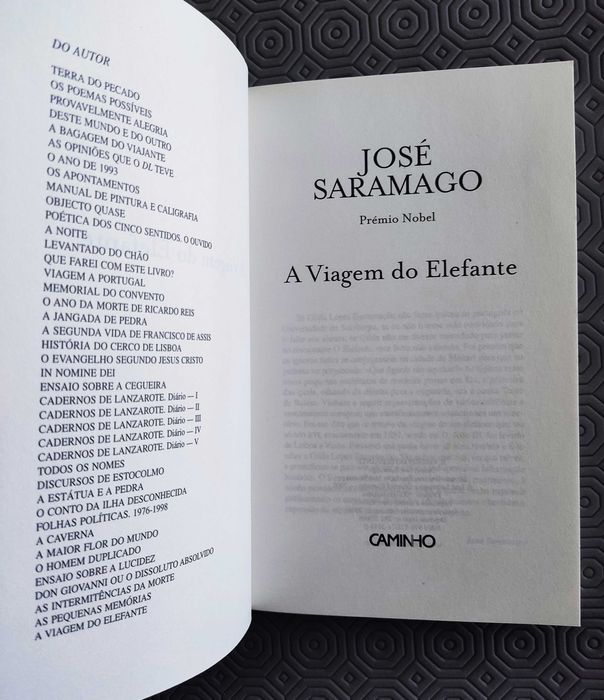 José Saramago | A Viagem do Elefante (1ª edição)