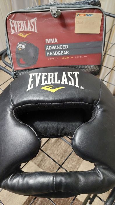 Шолом тренувальний б/в, чорний, Everlast MMA Headgear 7420LXL, р. XL