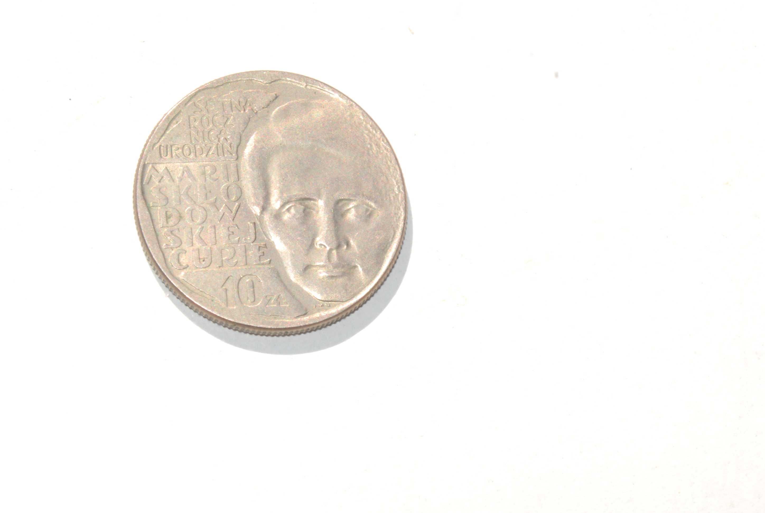 Stara moneta Polska 10 złotych 1967 Maria Skłodowska unikat kolekcjone