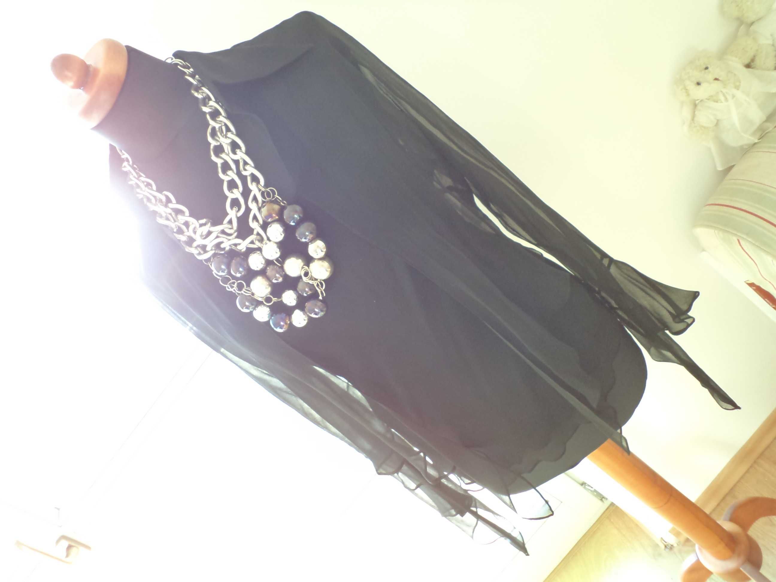 Nowy luksusowy jedwabny zestaw bluzka+top r.40 Hexeline j.Max Mara