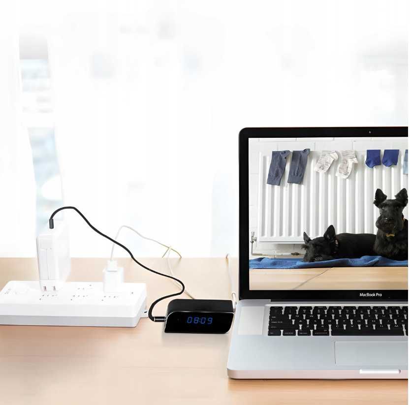 Nowy ZEGAR BUDZIK Ukryta Mini Kamera Szpiegowska Wi-Fi | *PROMOCJA*