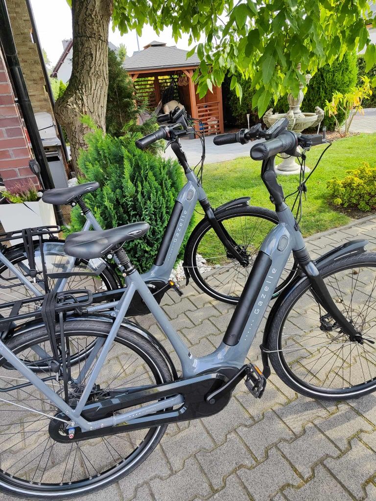 Rower elektryczny Gazelle Grenoble C8 Bosch stan idealny parka