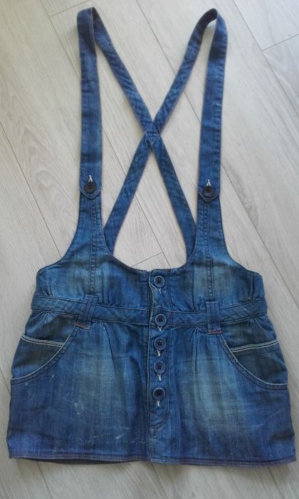 Spódniczka na szelkach Lee, rozmiar XS