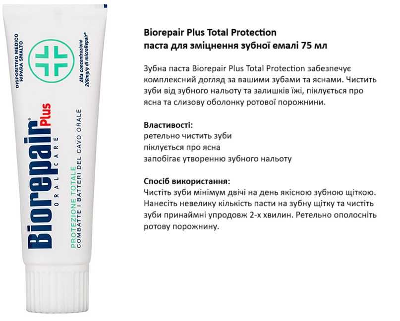 Зубна паста Biorepair 75 мл
